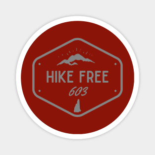 Hike Free 603 Badge Magnet